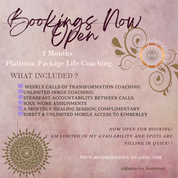 1 Month Intuitive Life Coaching With Kimberley - Platinum Level