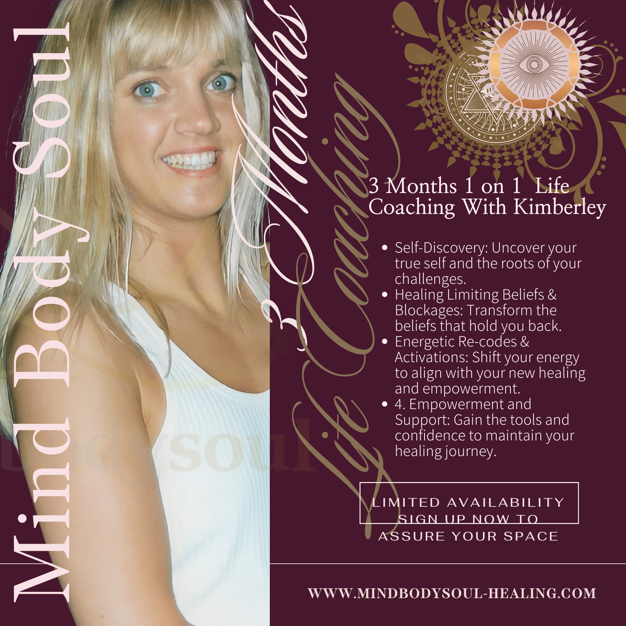 1 Month Intuitive Life Coaching With Kimberley - Platinum Level